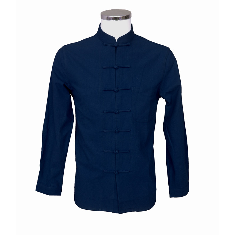 Mens Shirt Blue Cotton