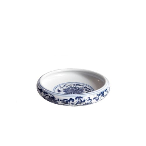 Ink Bowl in Blue and White Porcelain