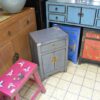 Chinese End Cabinet Grey - Image 2