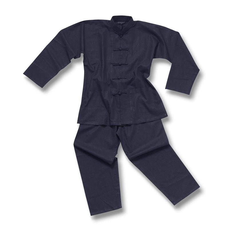 Tai-chi Suit Linnen Marine