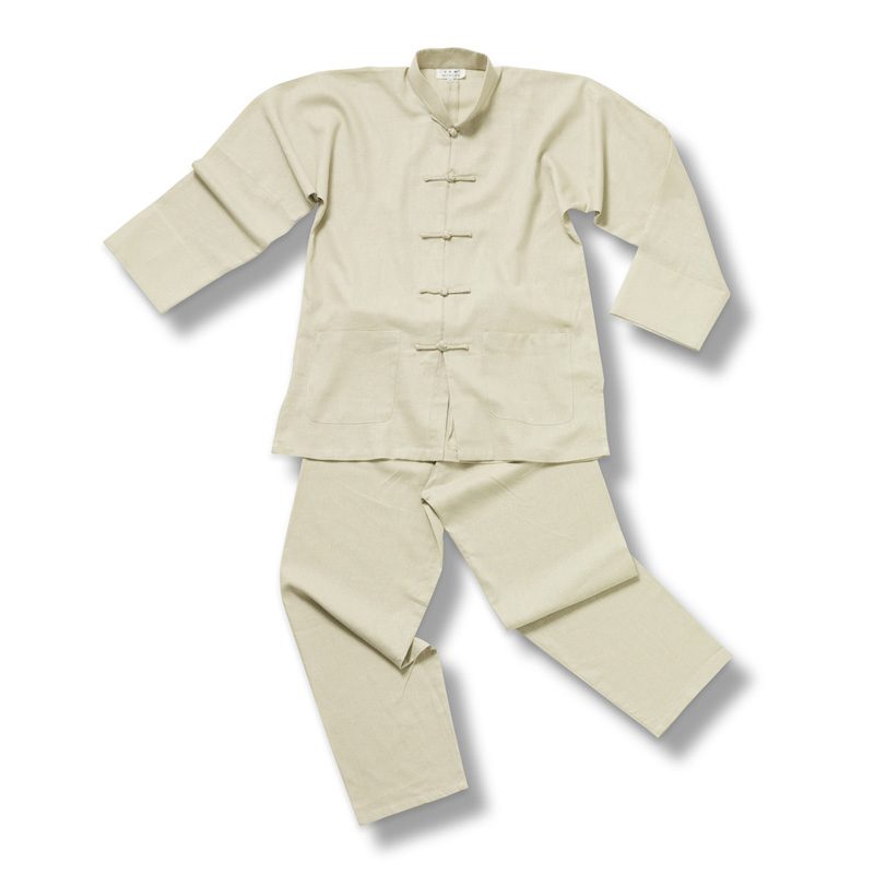 Tai-chi Suit Linnen Off White