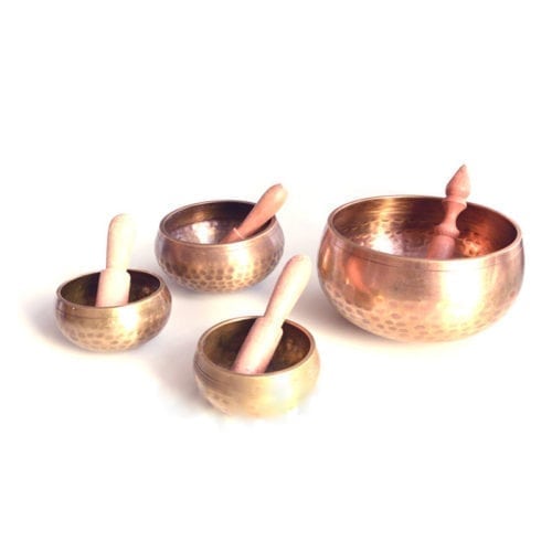 Tibetan Singing Bowl Hammered 17 cm