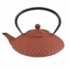 Japanse gietijzeren theepot rood nop groot
