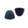 Ijzeren theecup donker blauw