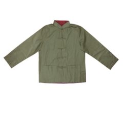 Chinese Men's Jacket Reversible Green/Red