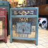 Chinese End Cabinet Painted - Image 2