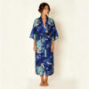 Japanese Yukata Long Crane Cobalt - Image 4