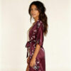 Kimono Red with Blossom Print - Image 4