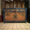 Chinees Dressoir Blauw en Geel 2