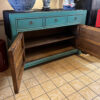 Chinees Dressoir Kast Licht blauw 120 cm open