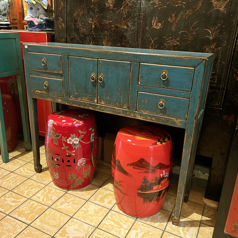 Chinese Sidetable Blauw