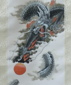 Scroll Print Dragon detail