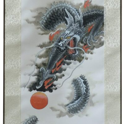 Scroll Print Dragon detail